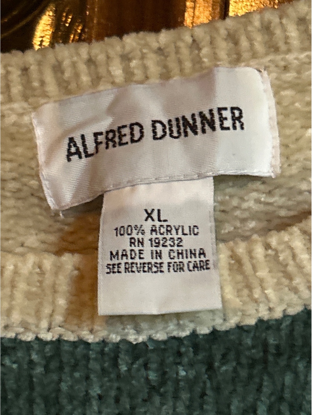 Alfred Dunner Colorblock Acrylic Sweater XL - Picture 2 of 3